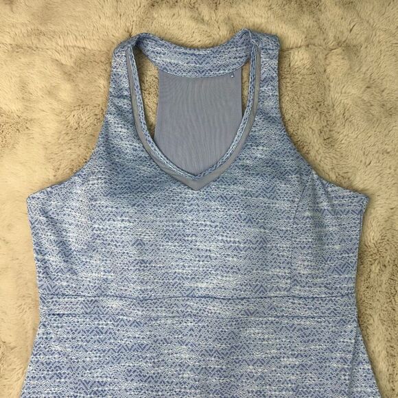 Mondetta Performance Gear Sport Travel Dress Size XL Blue Built in bra Racerback - Picture 2 of 11